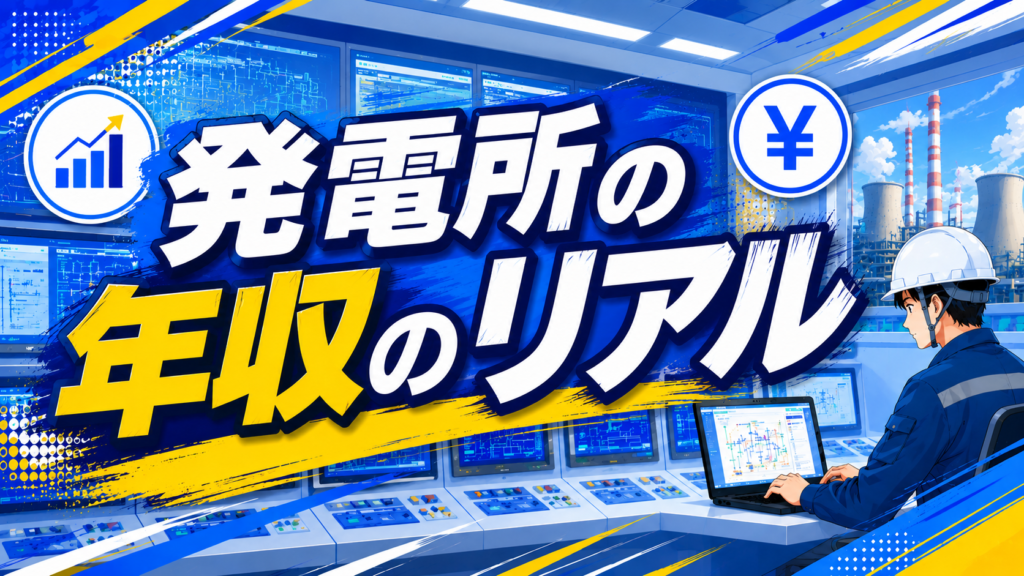 発電所の年収のリアル 発電所オペレーターの年収相場を公開する記事のアイキャッチ