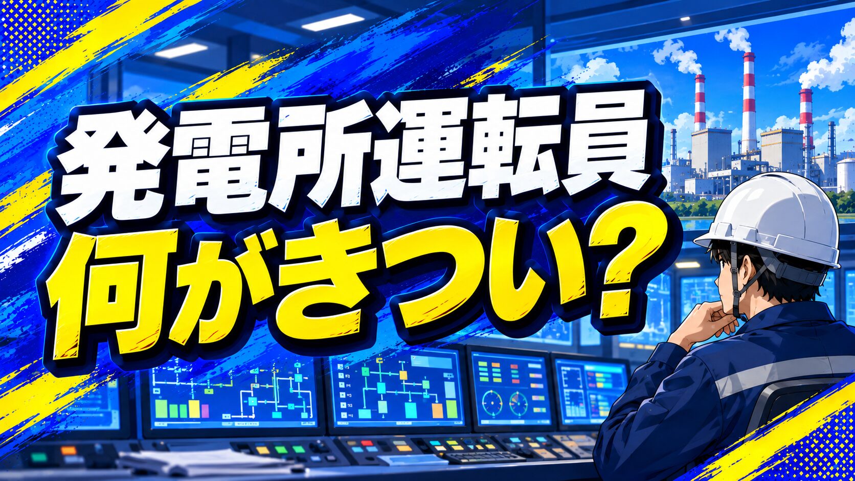 発電所運転員は何がきついかを現役運転員が解説する記事のアイキャッチ