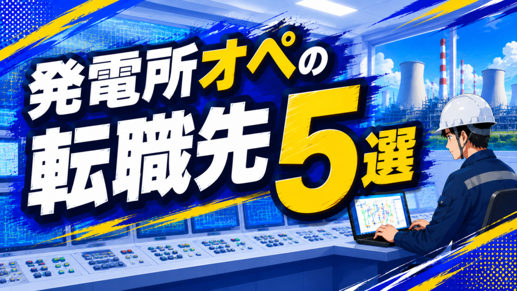 発電所オペの転職先5選 現役運転員が比較する転職先記事のアイキャッチ