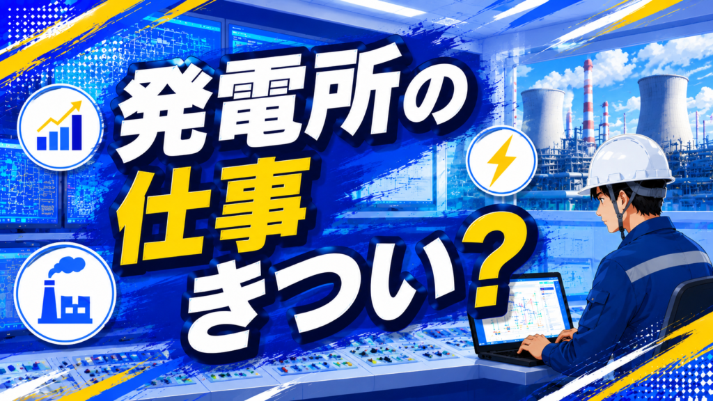 発電所の仕事きつい？ 年収と将来性の本音を解説する記事のアイキャッチ