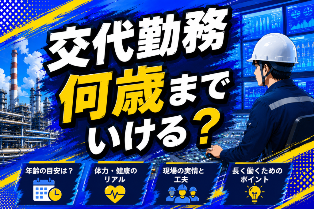 交代勤務は何歳までいける？ 発電所オペレーターの年齢と健康を語る記事のアイキャッチ