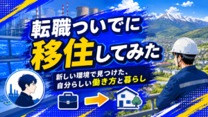転職ついでに移住してみた 住みたい土地へ職ごと移住した体験記のアイキャッチ