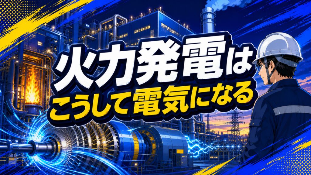 火力発電の仕組み｜現役運転員がメリット・デメリットを簡単解説のアイキャッチ