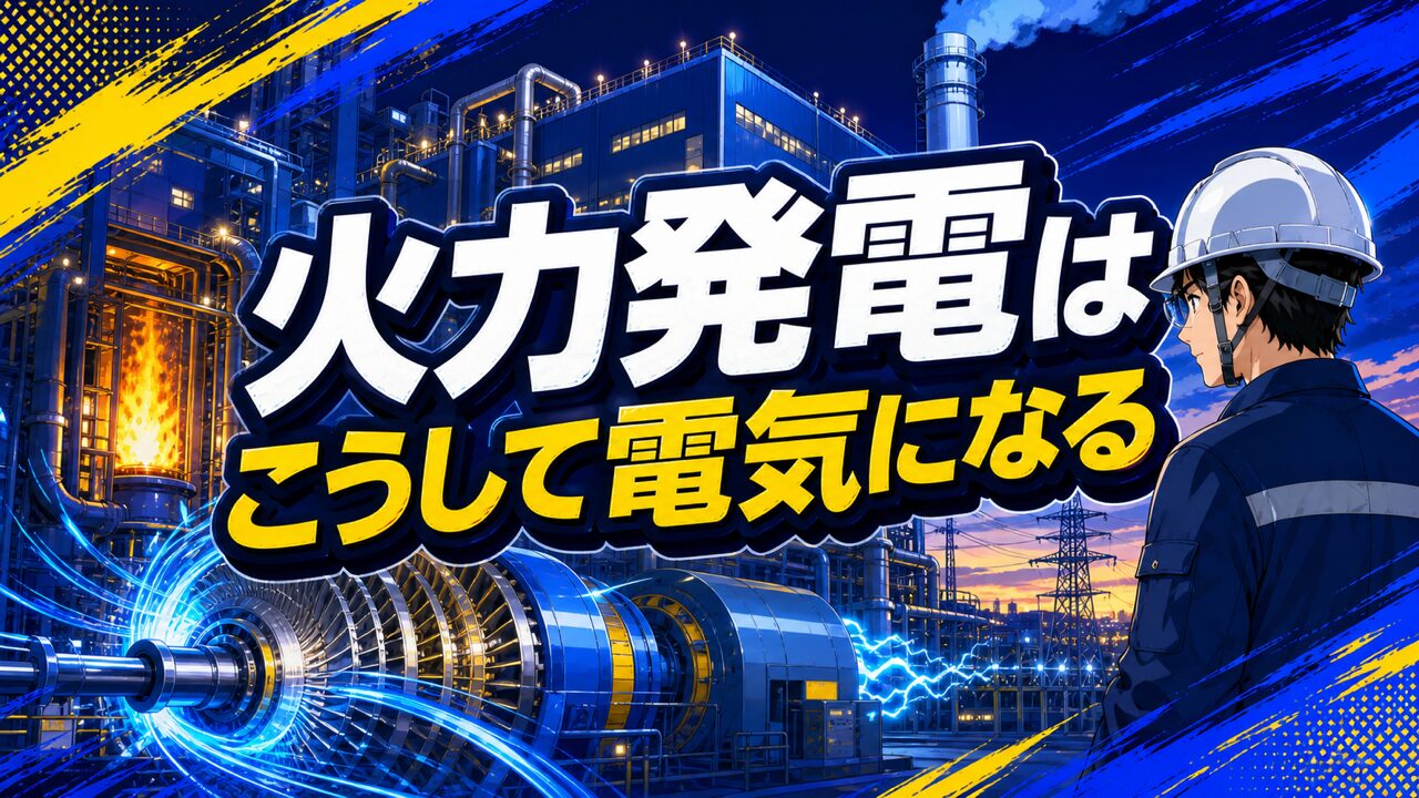 火力発電の仕組み|現役運転員がメリット・デメリットを簡単解説のアイキャッチ